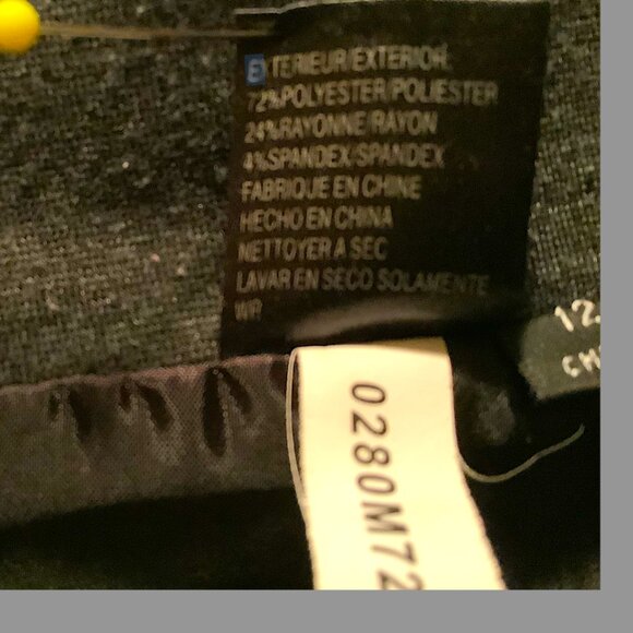 Grey Flannel Wool lined Skirt - Picture 8 of 8